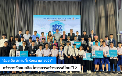 “ร้อยเอ็ด สถานที่แห่งความทรงจำ” คว้ารางวัลชนะเลิศ โครงการสร้างสรรค์ไทย ปี 2