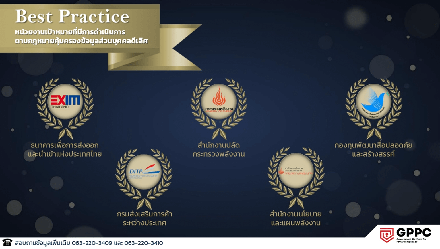 กองทุนพัฒนาสื่อปลอดภัยและสร้างสรรค์ รับรางวัล Best Practice ประจำปี 2566หน่วยงานเป้าหมายที่มีการดำเนินการตามกฎหมายคุ้มครองข้อมูลส่วนบุคคลดีเลิศ